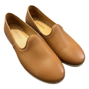 Charix Leather Slip-On Shoes Camel